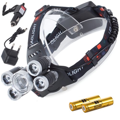 BAILONG Čelovka LED CREE XM-L T6 4x XPE