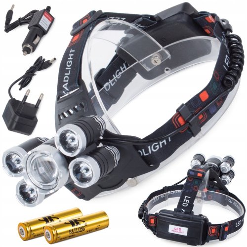 BAILONG Čelovka LED CREE XM-L T6 4x XPE