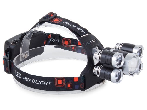 BAILONG Čelovka LED CREE XM-L T6 4x XPE