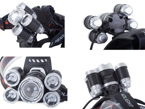 BAILONG Čelovka LED CREE XM-L T6 4x XPE