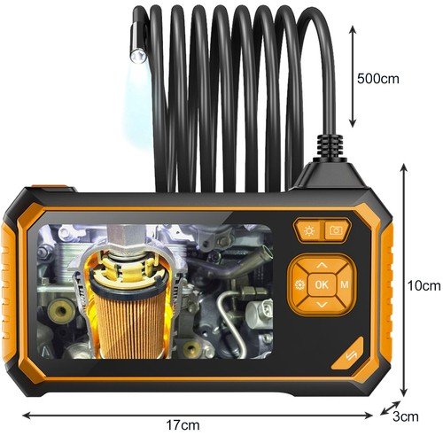Bigstren 19376 Profesionálna endoskopická kamera 4,3', FULL HD, IP67, 5 m