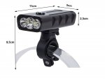 Verk 14264 Přední světlo na kolo LED CREE XM-L T6 x 3