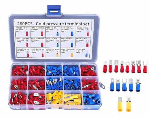 APT AG709A Sada izolovaných krimpovacích konektorů 280ks