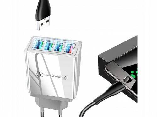 Verk 06262 Nabíjačka s rýchlonabíjaním 4x USB 3.0 Quick Charge