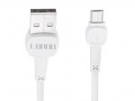 KIK KX5327 Synchronizačný a nabíjací kábel Micro USB 1M biely