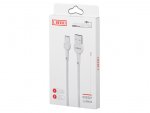 KIK KX5327 Synchronizačný a nabíjací kábel Micro USB 1M biely
