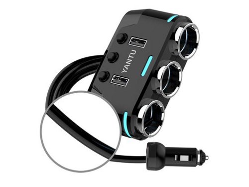 Verk 10067 Rozbočovač pro autozapalovač 3 x 12/24V + 2x USB