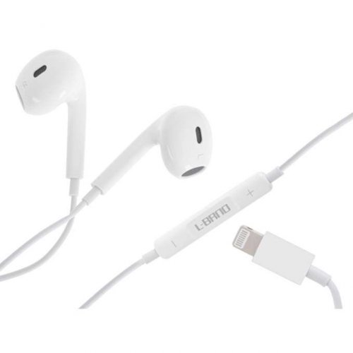 KIK KX5322 Slúchadlá s konektorom Lightning pre Apple biele