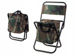 Verk 01234 Kempingová skládací židle s brašnou 2 v 1 maskáč