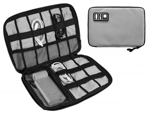 APT TR12D Taška organizér na kabely a malou elektroniku šedá