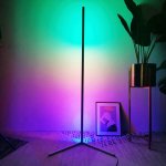 APT ZD81 Rohová LED stojaca lampa RGB-W 20W 140cm čierna