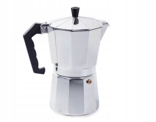Verk 07004 Moka konvice 9 - 450 ml - stříbrná