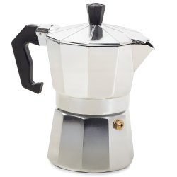 Verk 07037 Moka kanvice 3 - 150 ml - strieborná