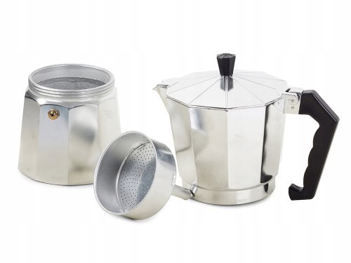 Verk 07037 Moka konvice 3 - 150 ml - stříbrná
