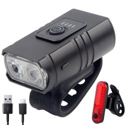 Pronett XJ4390 Sada LED osvětlení na kolo, 4T6,  AKU 2 ks