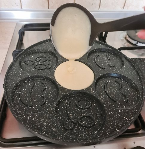 Ruhhy 19317 Pánev na lívance Smajlíci 26 cm