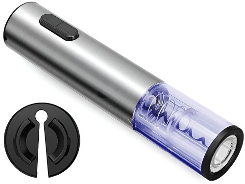 Verk 07096 Automatický elektrický otvírák na víno s LED stříbrný
