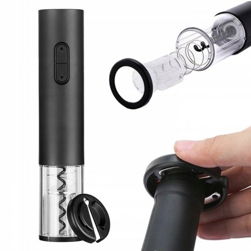 Verk 07092 Automatický elektrický otvárač na víno AA, čierny