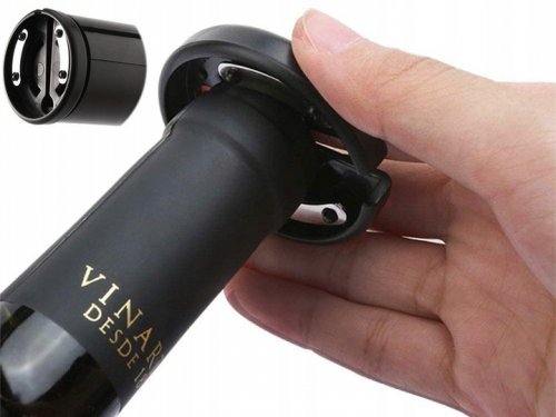 Verk 07092 Automatický elektrický otvárač na víno AA, čierny
