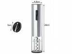 Verk 07090 Elektrický otvírák na víno USB, stříbrný