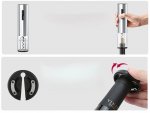 Verk 07090 Elektrický otvírák na víno USB, stříbrný