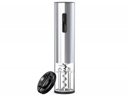 Verk 07090 Elektrický otvírák na víno USB, stříbrný