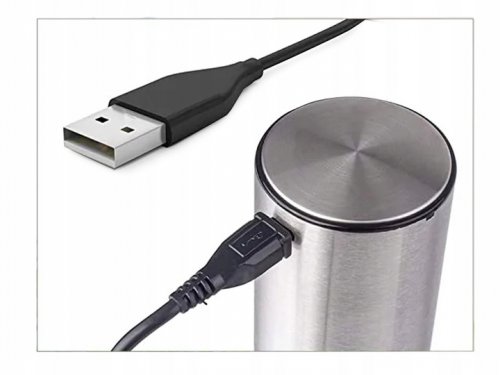 Verk 07090 Elektrický otvírák na víno USB, stříbrný