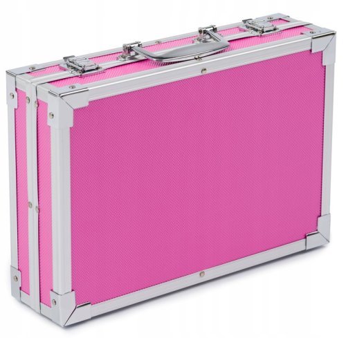 KIK KX5353 Velká sada v kufříku pro malé malíře 145 ks růžová