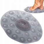 Verk 24150 Masážna podložka do sprchy na nohy sivá
