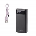 KIK KX5332 PowerBank 4x USB 30000 mAh s LCD displejem černá