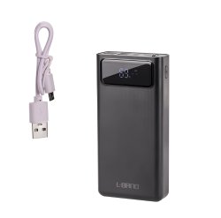 KIK KX5332 PowerBank 4x USB 30000 mAh s LCD displejem černá