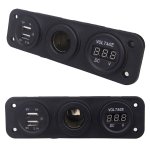 APT PLS37 12V zásuvka + 2x USB + voltmetr panel