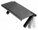 Verk 01760 Závesná polička na TV, monitor 30 x 16 cm čierna