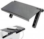 Verk 01760 Závesná polička na TV, monitor 30 x 16 cm čierna