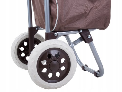 Verk 01745 Nákupní taška na kolečkách 30L hnědá