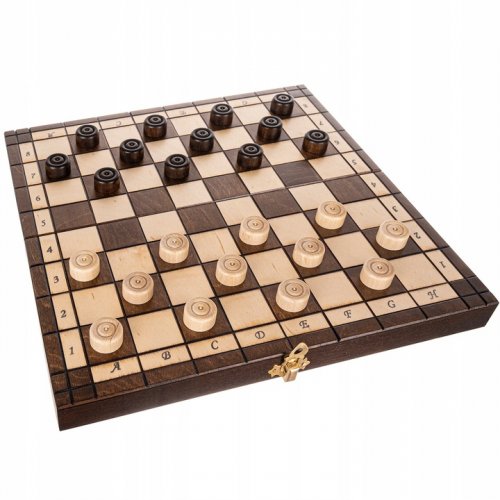 Kruzzel 20232 Šachy dřevěné 2v1