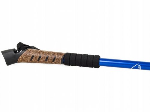 Verk 14010 Treková hůl skládací korek 1 ks modrá