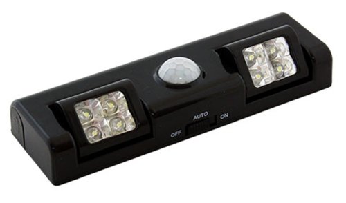 APT ZD26B Osvětlení s pohybovým senzorem 8 LED, 3x AA - černé
