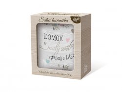 Nekupto Svietiace dekorácie lampáš Domov, malý svet Sladký domov