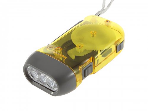 Verk 08017 LED baterka - dynamo žlutá