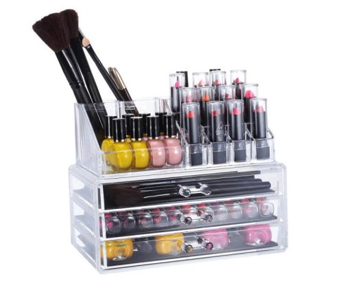 Verk 15444 Priehľadný organizér na kozmetiku L