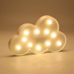 KIK KX9935_5 LED dekorace mráček, 30 cm - teplá bílá