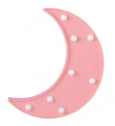 KIK KX9935_8 LED dekorace měsíček, 24 cm