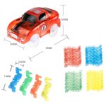 KIK Svietiace autodráha Track Car s autíčkom 128 dielikov