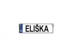 Nekupto Originálne ŠPZ ceduľka s menom ELIŠKA
