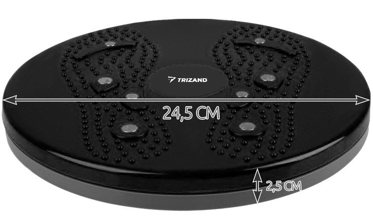 Trizand 4849 Rotačný disk Twister - magnet čierna