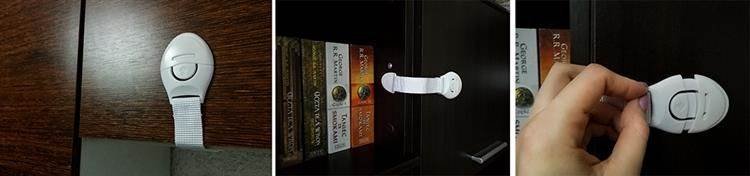 Ruhhy 5192 Bezpečnostná zábrana na skrine 10 ks