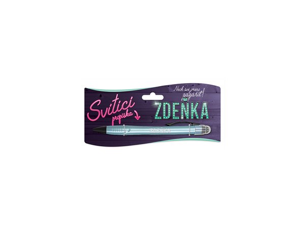 Nekupto Propiska s menom ZEŇKA svietiaca
