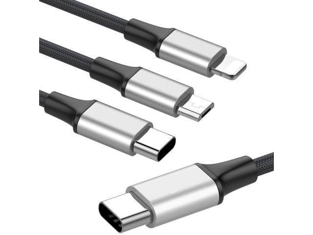 Nabíjecí kabel iQunix Lightning 3v1