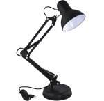 ISO 5177 Stolná kancelárska lampa - čierna